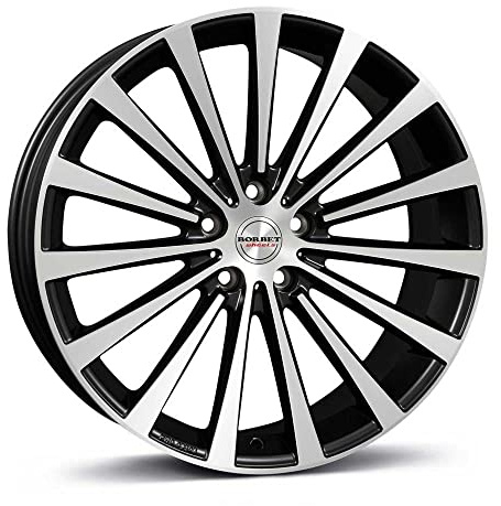 Borbet BL x 8.5 x 18 ET 45 Bolt Circle 5 x 108 Hub Centering 72.5 BL x 85845108572.5BPM, Black Polished Matt