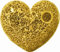 Safety Mosaik Platte Eisglas Spiegel Gold 15x20cm