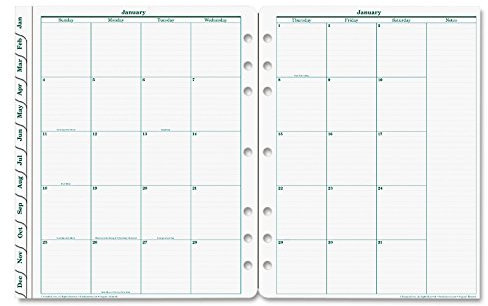 Franklin Covey 35400 Original datiert Monatsplaner Mine, Januar-Dezember, 8 1/2 x 11, 2018