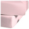fleuresse Comfort Spannbettlaken (96% Baumwolle, 4% Elasthan), mit Rundumgummi, Ökotex Standard 100, für Matratzen bis 26 cm Höhe, 200-220 x 200 x 200-220 cm, rosa