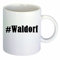 Kaffeetasse #Waldorf Hashtag Raute Keramik Höhe 9,5cm ? 8cm in Weiß