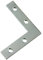 Merriway BH00054 (15 Pcs) Flat Corner Repair Brackets Braces Plates BZP, 50 mm (2 inch) - Pack of 15 Pieces