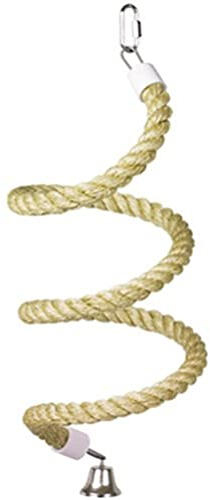 Nobby Sisalspielzeug Spirale für Papageien, Großsittiche und Sittiche, Natur, Klein