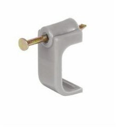 Cable Clips- Flat Grey- 2.5mm T and E (25 Pcs)