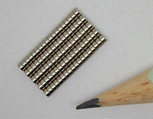 Neodym-Micromagnete │ 100 Stück │ 2 x 1 mm │ extrem stark │ Haftkraft rund 1 kg │ NdFeB-Magnete │ Supermagnete