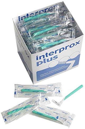 Interprox Plus Interdental Brushes Box of 100 (Green Micro)