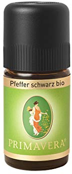 PRIMAVERA Ätherisches Öl Pfeffer schwarz bio 5 ml - Aromaöl, Duftöl, Aromatherapie - erwärmend, anregend - vegan