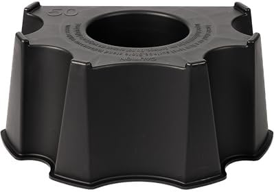 RTS Companies Inc 55100002008081 Home Accents Rain Water Collection Barrel Stand, 50-Gallon, Black
