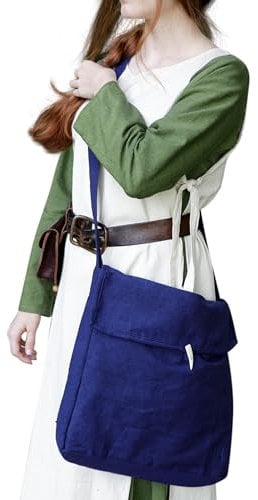 Burgschneider - Tasche Ehwaz - Blau (Standard, für Damen & Herren, Baumwolle) Historisch - Medieval