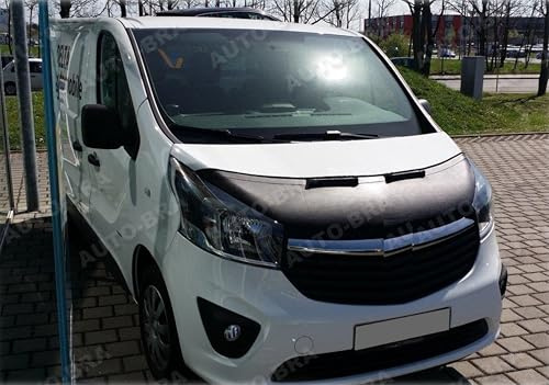 AB-00312 Auto-BRA kompatibel mit Opel Vivaro B Bj. 2014-2019 Fiat Talento seit 2016 Haubenbra Steinschlagschutz Tuning Bonnet Bra