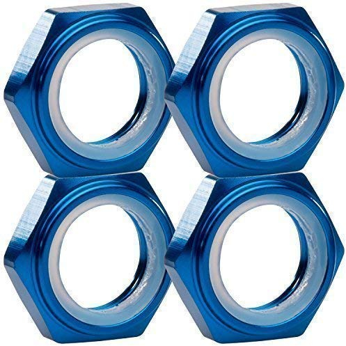 1:8 Radmuttern Stoppmuttern blau 17 mm 6-Kant 4er Set partCore 310014