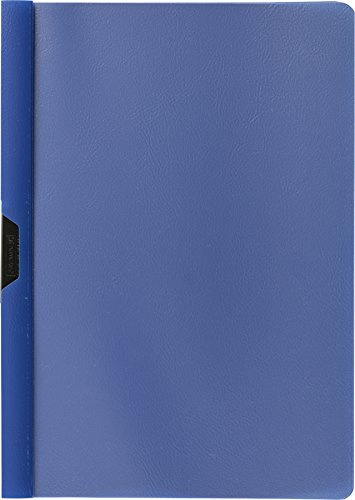 Brunnen 102014030 Klemmmappe/Cliphefter (A4, glasklares Deckblatt, aus PP-Folie, blau