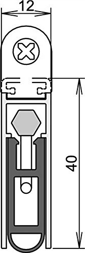 Türdichtung Kältefeind Allround Nr.1-689 Auslösung 1-seitig L.833mm Alu.silber
