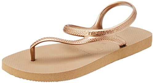 Havaianas - Flash Urban, Comfortable, Elegant, and Versatile Sandals, Closed Ankle, Metallic Crossed Straps, Women
