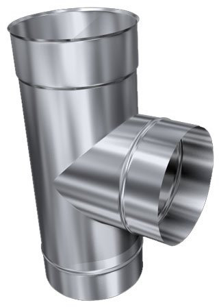T-Stück nahtgeschweißt 90°, ø 200 mm