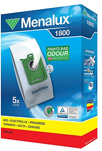 MENALUX 1800+1 FILTER,5xSTAUBBEUTEL+1FILTER ELECTROLUX ZE2200 bis 2299,EssensioZEO 5400 bis 5499,Excellio Z5000 bis 5295,JetMaxx GreenZJG 6800 bis 6899
