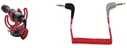 Rode VideoMicro Microphone Caméra Compact, Couleur Assortie & SC7 Câble Patch pour VideoMic GO