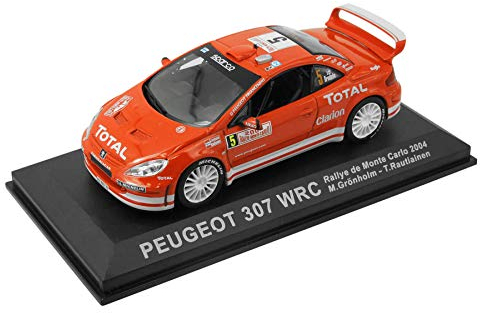 Altaya by Ixo Modellauto PDHgeot 307 WRC - Rot, 1:43, Sport, Sammler, Autofans aller Altersgruppen, Unisex, Kind, 8+