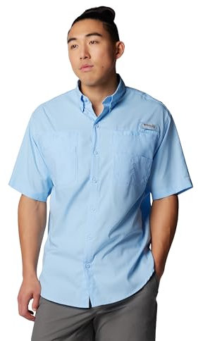 Columbia Herren Tamiami 2 Short Sleeve Shirt Kurzärmeliges Hemd, blau, XL