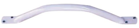 Aidapt White Safety Outdoor Indoor 18 (459mm) Easy Grip Coated Steel Grab Bar Rail Support Aid