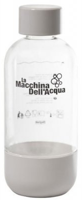 Beghelli 3336 - Bottiglie in PET con tappo ermetico per la gasatura dell'acqua, Capacità 0,92 litri, confezione doppia