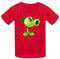 Sixtion Age 7-16 Kid's Plants Vs. Zombies Peashooter 100% Cotton Tee Shirt Small