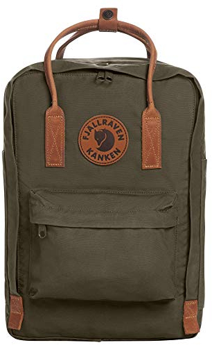 Fjällräven F23569 Unisex-Erwachsene Kånken No.2 Laptop 15 Rucksack, Grün (Dark Olive), 28x40x16 cm (B x H x T)