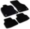 Bär-AfC Auto Fußmatten Basic passend für Mitsubishi Colt Z30 2004-2008 3-türig, Autoteppiche Nadelvlies Schwarz, Rand Kettelung Schwarz, Set 4-teilig, MI02360