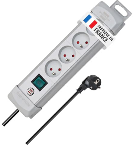 Brennenstuhl 1390551064 PGG4 Premium Plus 4-fach 1.8 m H05VV-F 3G1,5, grau