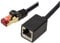BIGtec 5m LAN Kabel Verlängerung Ethernet Kabel RJ45 Kupplung Adapter Stecker - Buchse schwarz vergoldet Patchkabel Netzwerkkabel Verlängerungskabel kompatibel mit CAT.7 CAT.6 CAT.6a CAT.5 CAT.5e