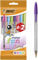 BIC Cristal Fun Stylos-Bille Pointe Large (1,6 mm) - Écriture Large et Intense - Couleurs Assorties, Pochette Format Spécial de 8