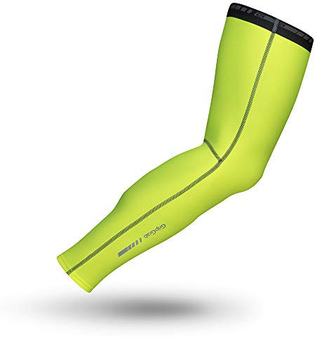 GripGrab Classic Winter Beinlinge-rutschfeste Thermo Fahrrad Beinwärmer-Radsport, Rennrad, MTB, Damen, Herren, Gelb Hi-Vis, S