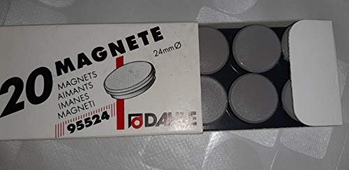 Dahle Magnet, 24 mm, Grau, 10 Stück