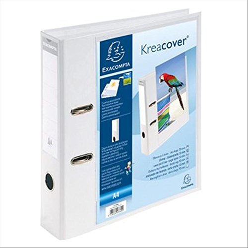 Exacompta 53789E Kreacover Aktenordner aus Polypropylen 70 mm Rücken 320 x 290 mm 10er-Pack cremefarben