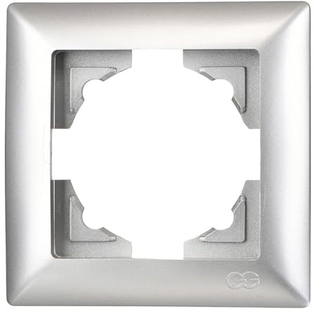 Visage 1-fach Rahmen für 1 Steckdose Schalter Dimmer Silber