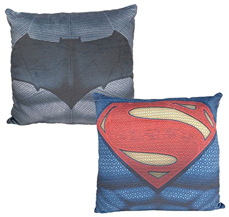 Batman vs. Superman Batman oder Superman“, 100% Polyester – ca.40 x 40 cm – 0122164 Kissen, schwarz, 40 x 40 x 3.5 cm