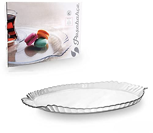 Pasabahce 1037092 Serviertablett aus Glas, Einheitsgröße