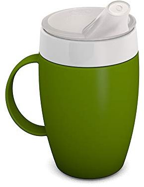 Ornamin Becher mit Trink-Trick mit Schnabelaufsatz, grün