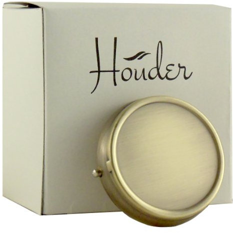 Antik Messing von houder dekorativen Metall Pillendose Tablettenbox Case mit Geschenk Box Carry Your Medikamente in Style (rund)