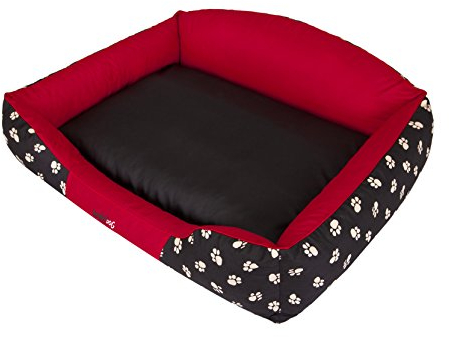 DOGGY Hobbydog XLKRLCZK2 Hundebett Hundesofa Hundekorb, Größe XL, 84 x 65 cm, Krone rot