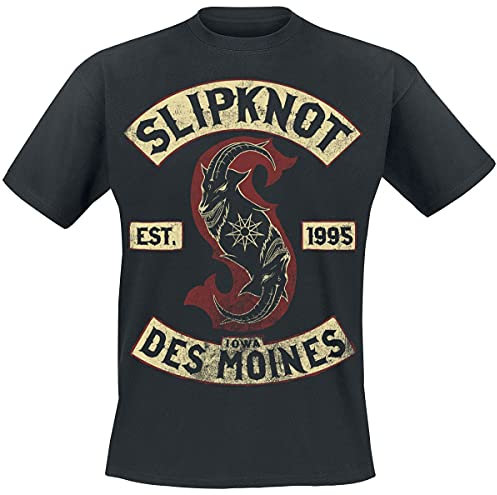 Slipknot Iowa des Moines Männer T-Shirt schwarz L 100% Baumwolle Band-Merch, Bands