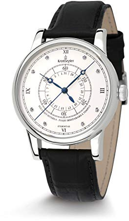 Kronsegler Herrenuhr Eternitas Diamond Stahl-Weiss