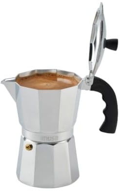 IMUSA, B120-43V, Aluminum Espresso Stovetop Coffeemaker 6-cup, Silver