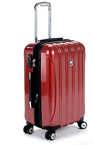 Delsey Gepäck Helium Aero Handgepäck Spinner Trolley, Ziegelrot, Carry-On 21 Inch, Helium Aero Hardside Erweiterbares Gepäck mit Spinner-Rädern