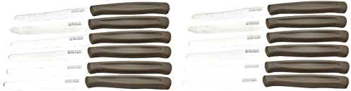 Kaimano KDN041512L Dinamik Coltelli Tavola, Acciaio Inossidabile, Marrone, 12 unità