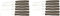 Kaimano KDN041512L Dinamik Coltelli Tavola, Acciaio Inossidabile, Marrone, 12 unità