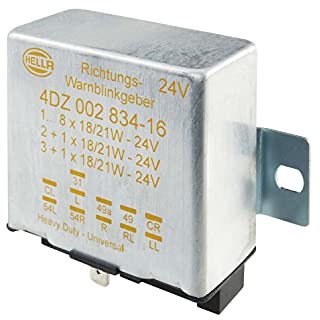 HELLA 4Dz 002 834-162 Centrale Clignotante - 24V - 11Pôle - Montage En Saillie - Électronique - Avec Support