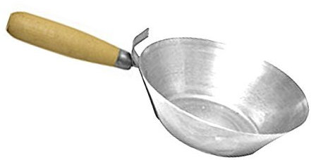 Bau Schaufel, Pfanne 185 mm (18,5 cm) mit Holzgriff, verzinktem. (6432)