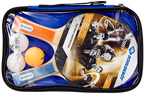 Schildkröt Tischtennis-Set Hobby, für 2 Spieler (2 Schläger, 3 Bälle, in Tragetasche, gute Freizeitqualität), 788602, KEINE FARBE