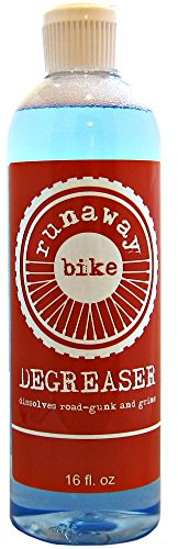 Runaway Bike® DEGREASER. A Low-odor, Bio-friendly Degreaser, formulated for use in Bike Chain Cleaners and Scrubbing Tools